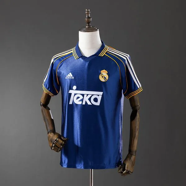 Camiseta de fútbol Real Madrid 1998/00 VISITANTE MANGA CORTA VERSION FAN
